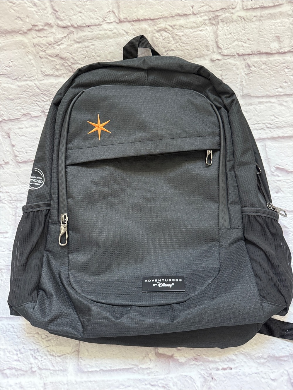 Adventures by Disney black backpack made from recycled material ♻️♻️
